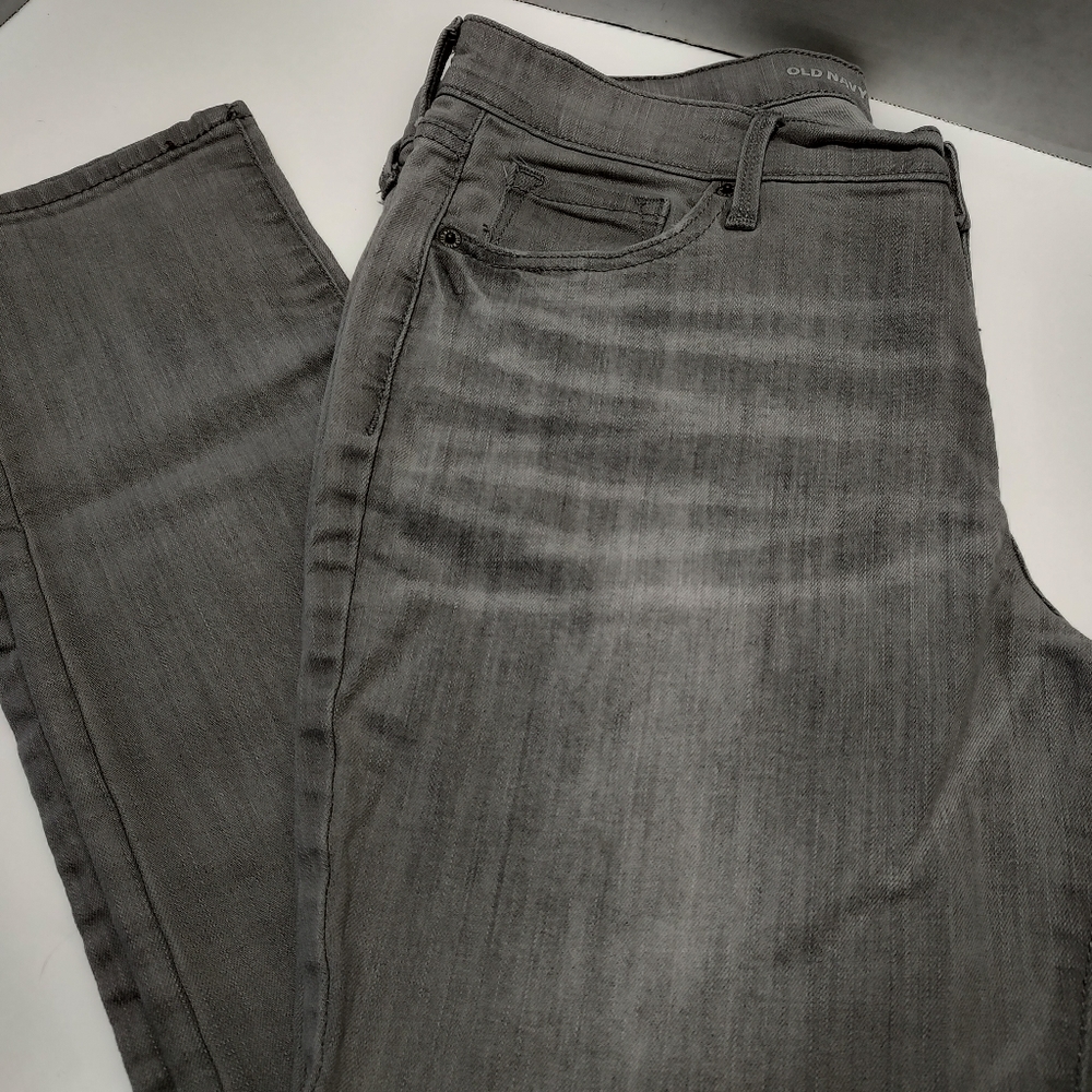 Old Navy Curvy Profile Mid Rise Grey Jeans Sz. 12
